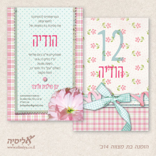 הזמנה בתת מצווה מס' 14ב